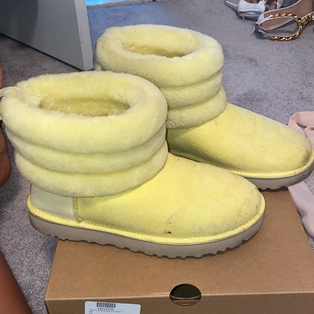 Yellow ugh boots